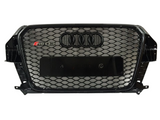 Q3 - 8U Pre-Facelift: Gloss Black Honeycomb RS Style Grill 13-15