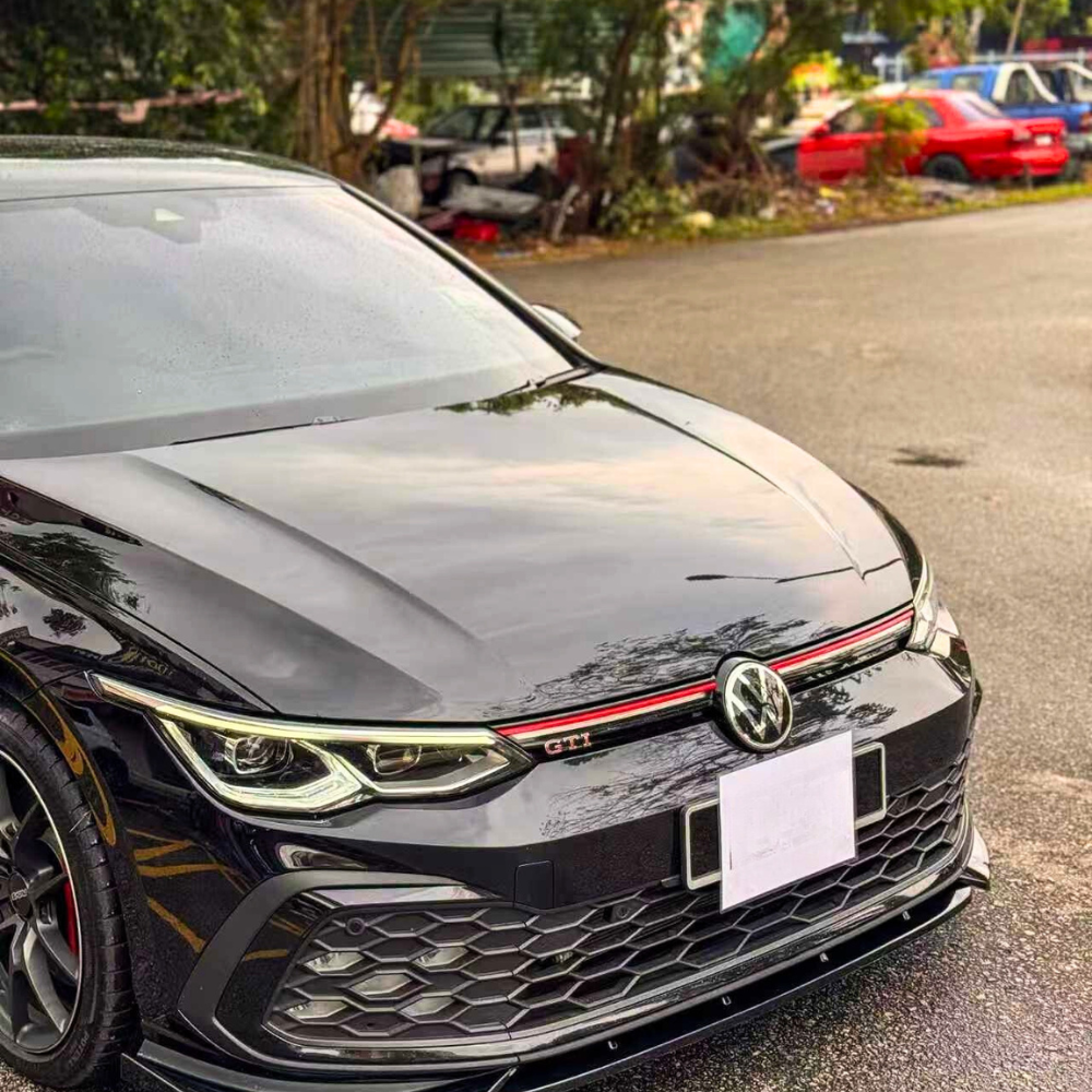 Golf - MK8 GTI/GTD/R-Line: Gloss Black Front Splitter 20-24