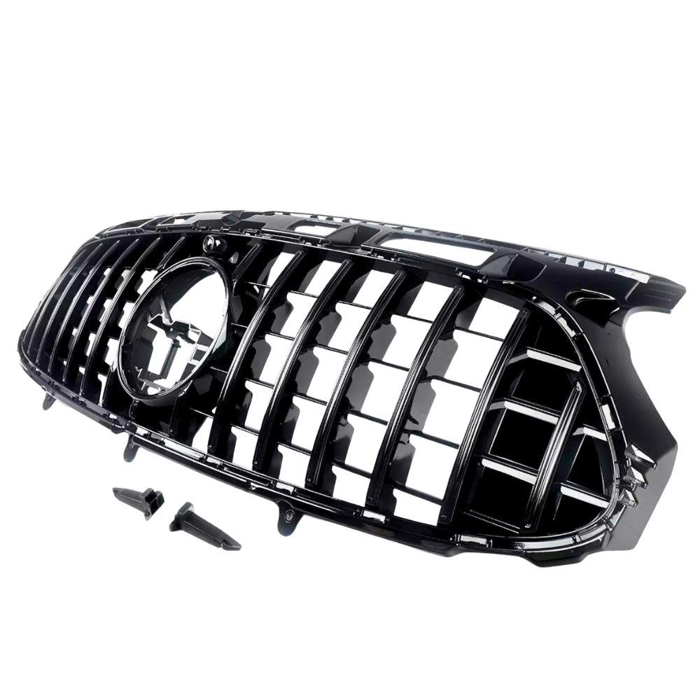 GLA - H247: Gloss Black GT Panamericana Front Grill 20+