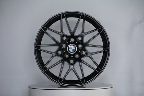 3 Series - F30/F31: 19" Satin Black 666M M3 Competition Style Alloy Wheels 12-19