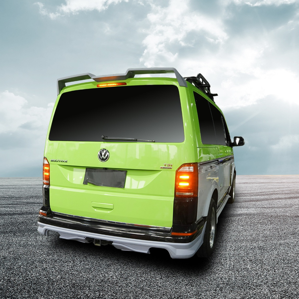 Transporter - T6 SWB: Primed Splitter Side Skirt Rear Bumper Spoiler 15-19