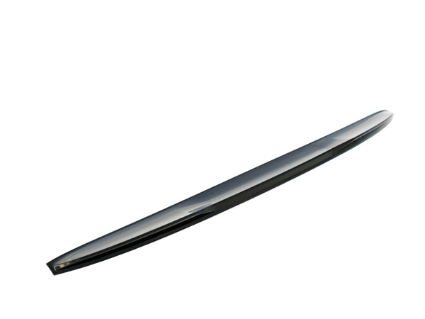 A sleek black aerodynamic component rests on a plain white background. Text reads: "WORLDWIDE LEADER IN AERODYNAMIC COMPONENTS."