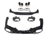 C Class - CLA W118 Pre-Facelift: Gloss Black Rear Diffuser 19-23