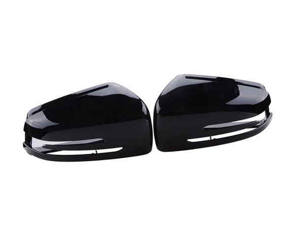 e class w212 gloss black wing mirror covers 2010 2015