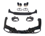 c class cla w118 gloss black front splitter 19