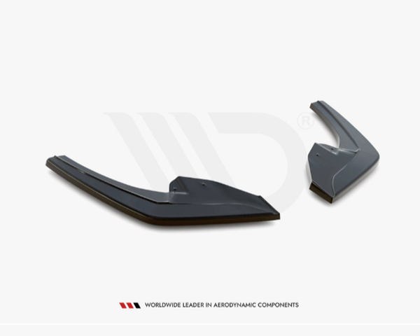 1 series f20 facelift gloss black maxton rear side splitter 15 19