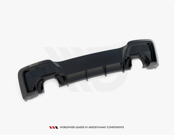 1 series f20 f21 pre facelift gloss black maxton rear diffuser 11 15