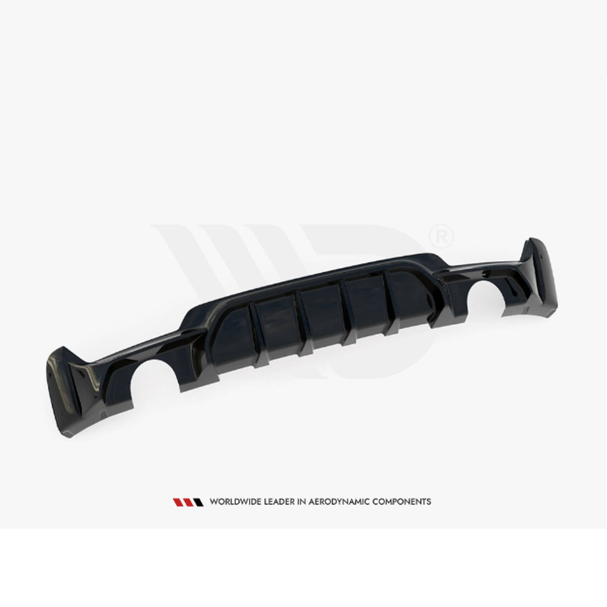 4 series f32 f33 f36 gloss black maxton dual exhaust diffuser 14 20