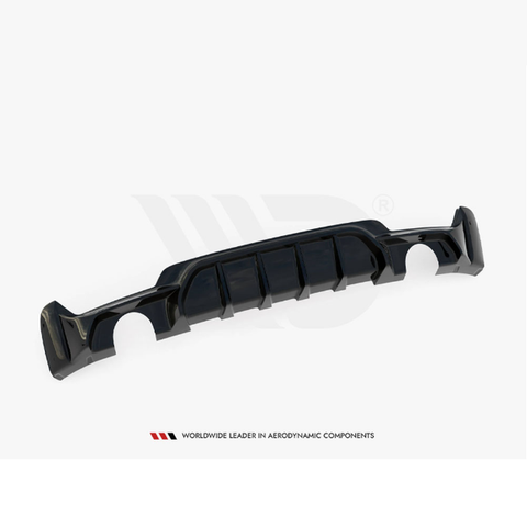 4 series f32 f33 f36 gloss black maxton dual exhaust diffuser 14 20