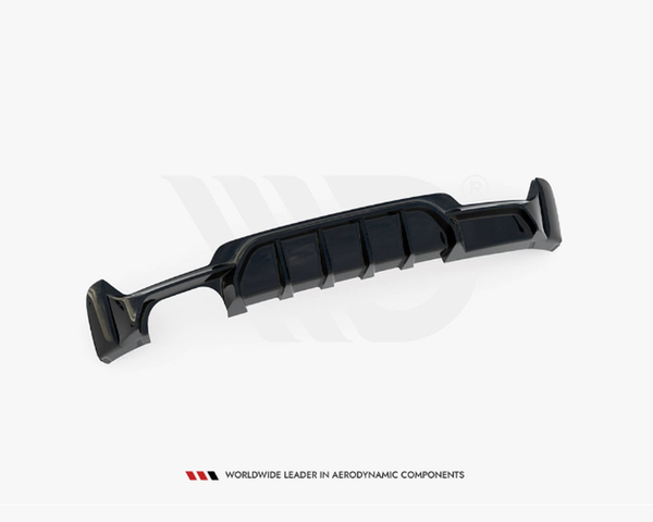 4 series f32 f33 f36 gloss black maxton twin exhaust diffuser 14 20