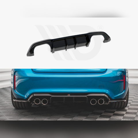 m2 f87 gloss black maxton rear diffuser 16 20