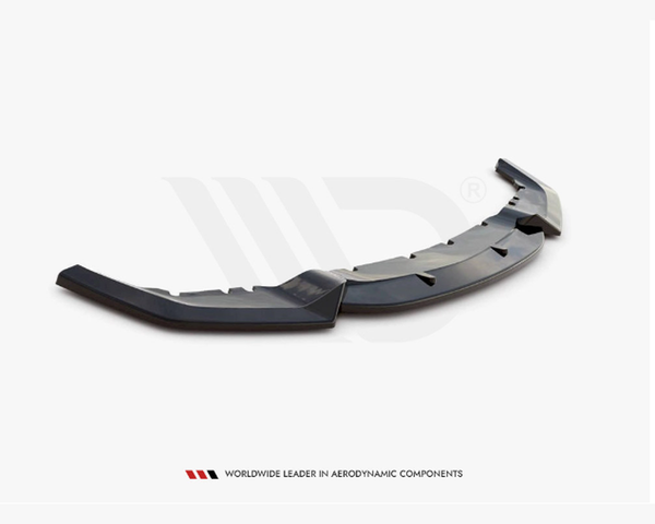 m2 f87 gloss black maxton front splitter 16 20