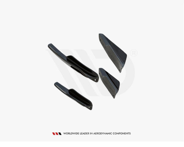 m2 g87 gloss black maxton front canards 23