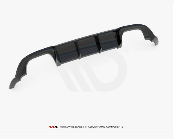 golf mk7 5 facelift gloss black maxton rear diffuser 17 19