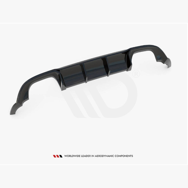 golf mk7 5 facelift gloss black maxton rear diffuser 17 19
