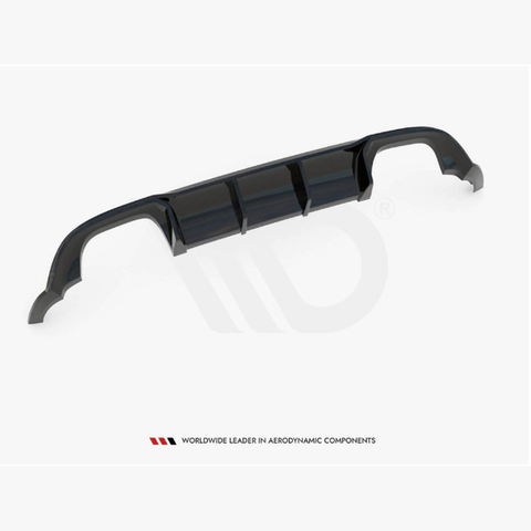 golf mk7 5 facelift gloss black maxton rear diffuser 17 19
