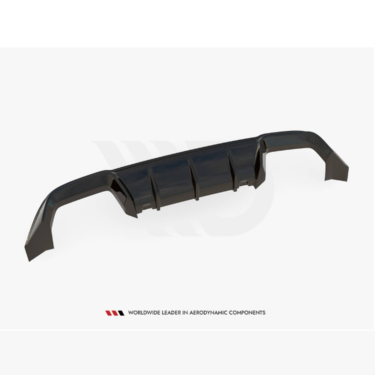 golf mk7 pre facelift gloss black maxton rear diffuser 13 16