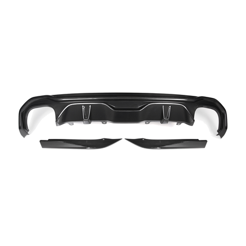 4 series g26 dry carbon fibre sooqoo style quad exhaust diffuser 20