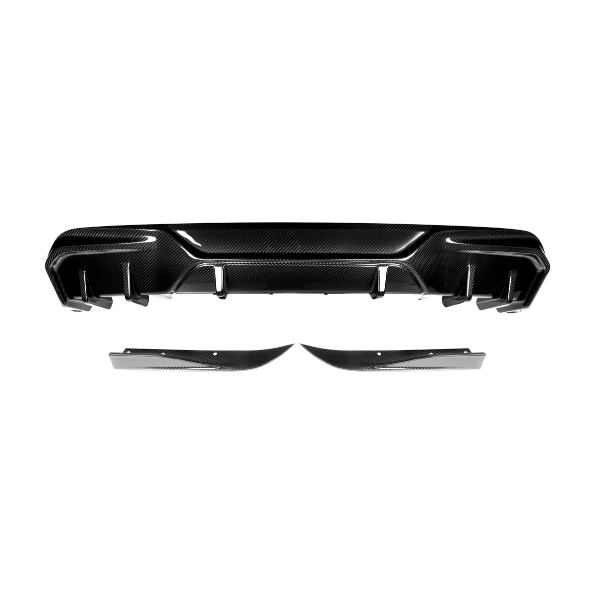 4 series i4 dry carbon fibre sooqoo style rear bumper diffuser 22