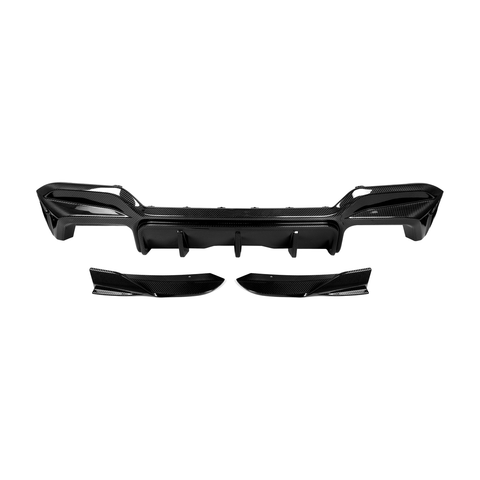 x3m f97 dry carbon fibre sooqoo style quad exhaust diffuser 21