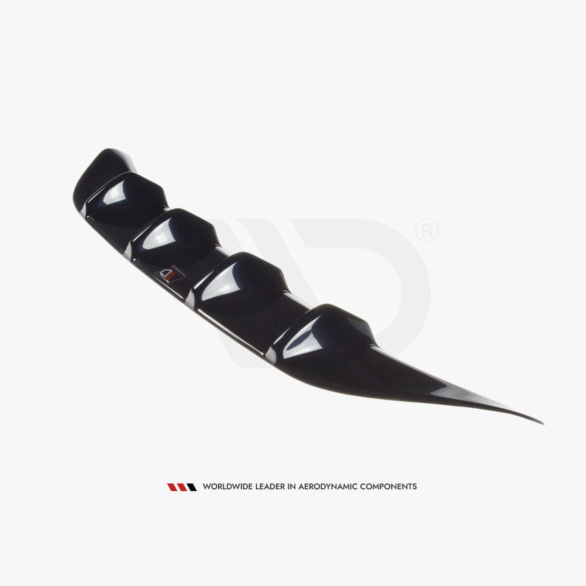 c class c205 gloss black maxton rear diffuser 15 18