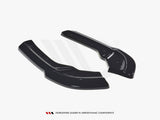 a class w176 pre facelift gloss black maxton rear side splitters 13 15