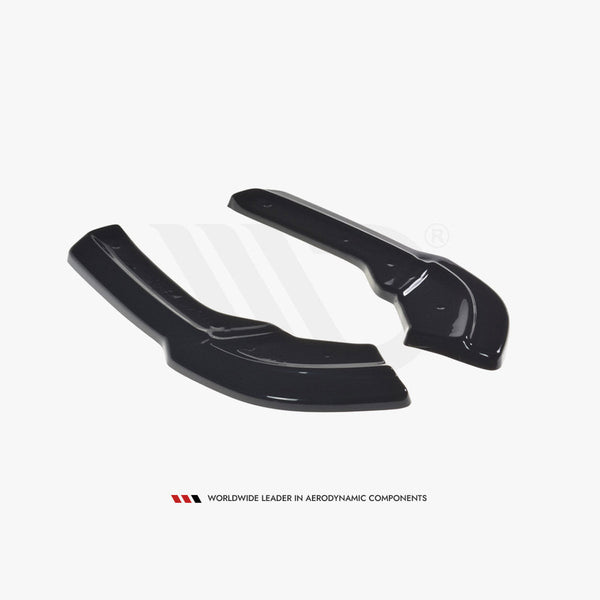 a class w176 pre facelift gloss black maxton rear side splitters 13 15
