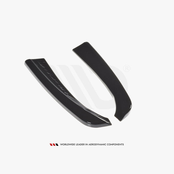 c class c205 gloss black maxton rear side splitters 15 18