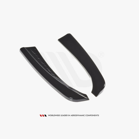 c class c205 gloss black maxton rear side splitters 15 18