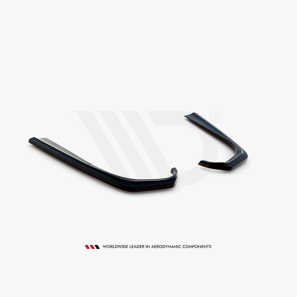 e class c238 a238 gloss black maxton rear side splitters 17 23