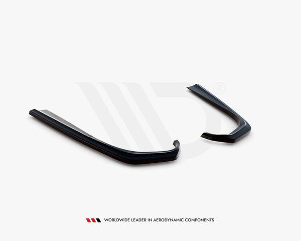 e class c238 a238 gloss black maxton rear side splitters 17 23