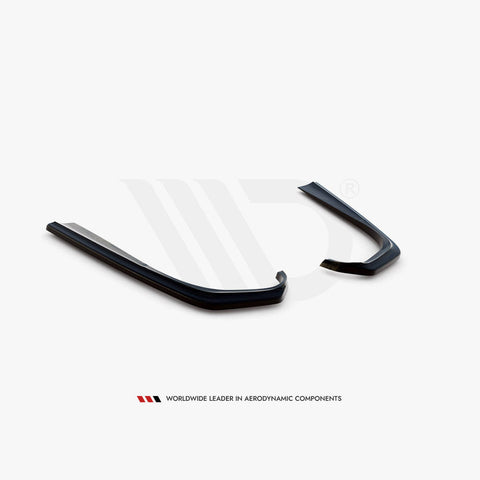 e class c238 a238 gloss black maxton rear side splitters 17 23