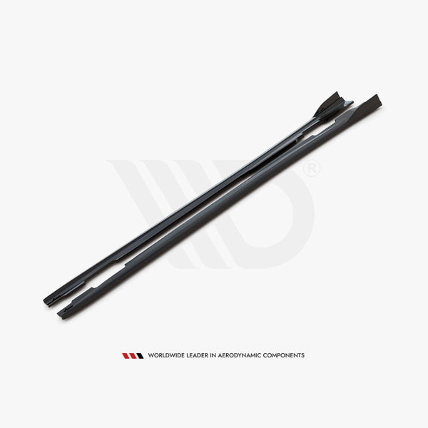 a class w176 pre facelift gloss black maxton side skirts v1 12 15