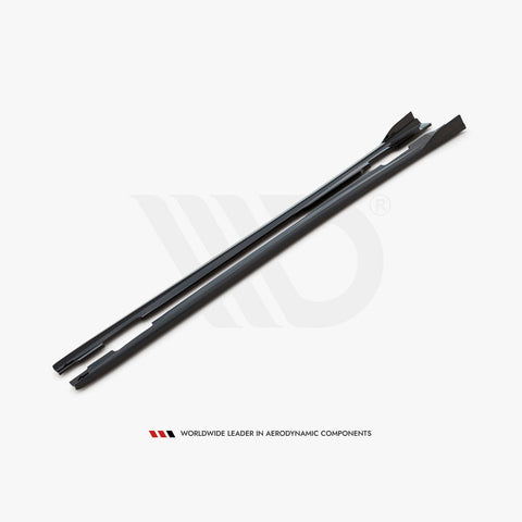 a class w176 pre facelift gloss black maxton side skirts v1 12 15