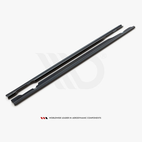 c class w205 gloss black maxton side skirts 14 18