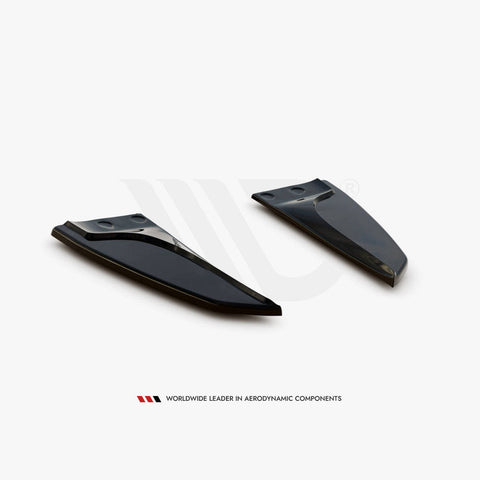 model s facelift gloss black maxton rear side splitters 16 20