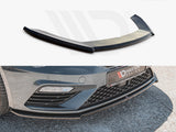 leon mk3 facelift gloss black maxton front splitter v4 17 19