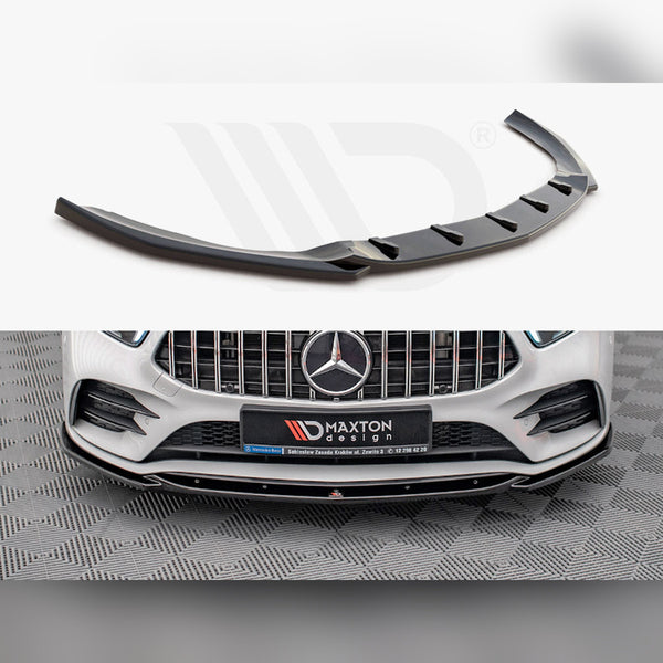 A-Class W177 Gloss Black Maxton Front Splitter V5