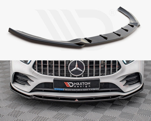 A Class - W177: Gloss Black Maxton Front Splitter V5 18+