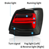 Polo MK5 - 6C/6R: Smoked Sequential LED Rear Tail Lights 11-17