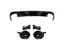 A4 - B9.5: Gloss Black RS4 Style Rear Diffuser with Exhaust Tips 19+