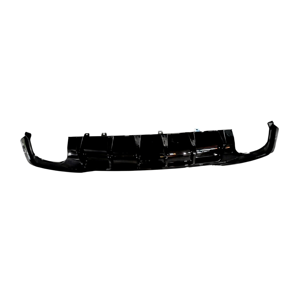 A7: C8 Gloss Black RS7 Style Rear Diffuser with Exhaust Tips 19-25