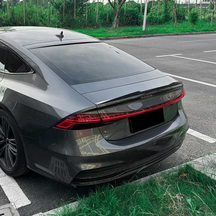A7 - C8: Gloss Black Rear Spoiler 17-22