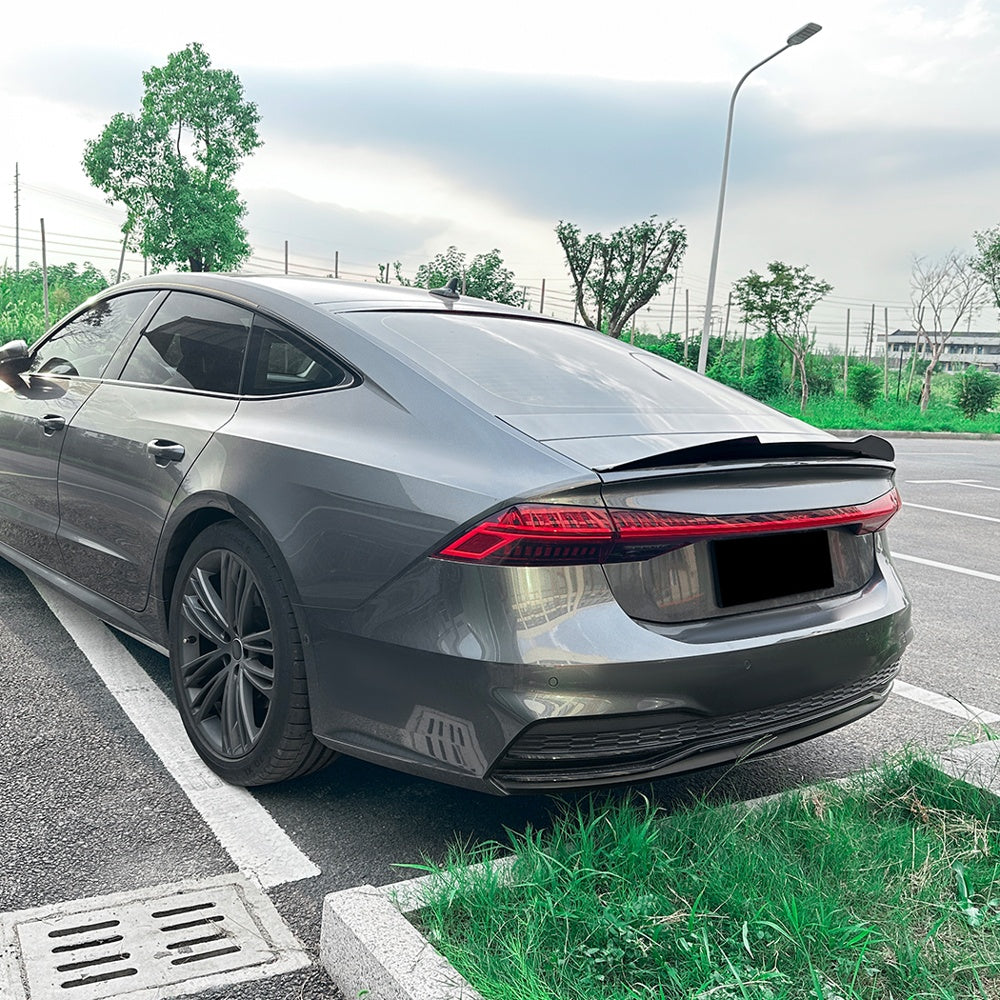 A7 - C8: Gloss Black Rear Spoiler 17-22