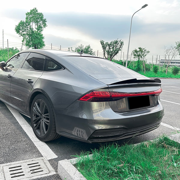 A7 - C8: Gloss Black Rear Spoiler 17-22