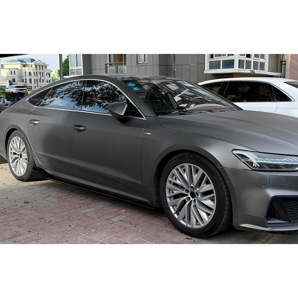 A7 - C8: Gloss Black Side Skirts 17+