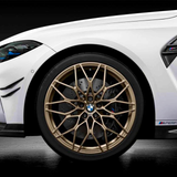 2 Series - G42: 19" Bronze 1000M Style Staggered Alloy Wheels 22+