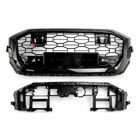Q8 - 4M: Gloss Black RS Honeycomb with ACC Grill 19-23