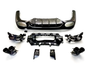 E Class - W214: Gloss Black Rear Diffuser with Exhaust Tips 23+