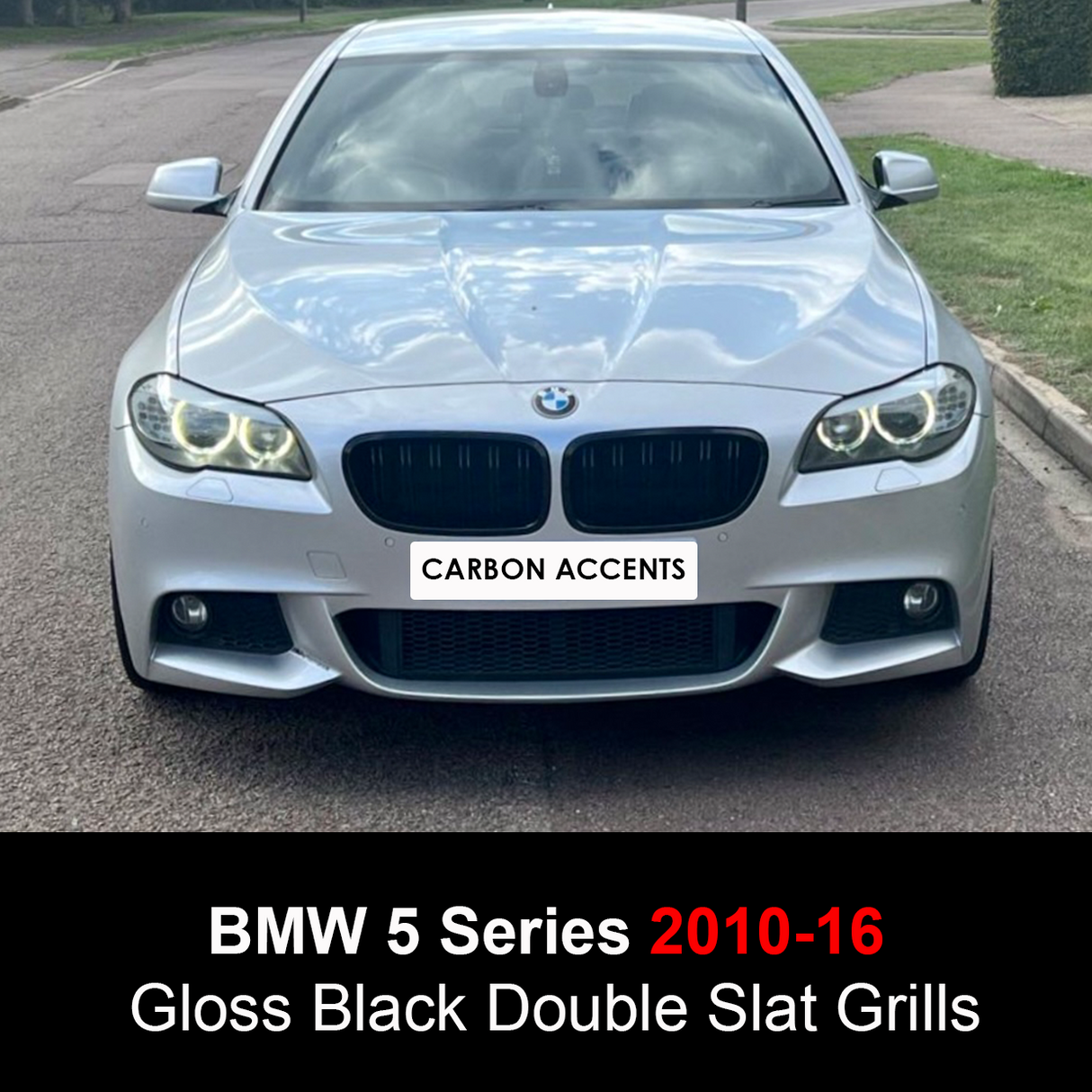 M5 - F10: Gloss Black Grill Double Slat 12-16